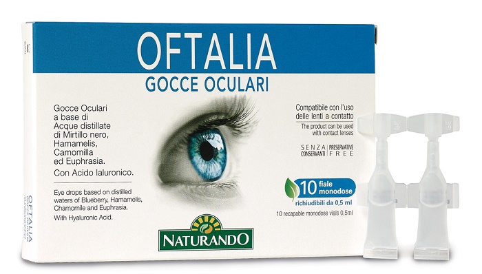 OFTALIA GOCCE OCULARI MONODOSE 2 STRIP DA 5 FIALE DA 0,5 ML - farmascienza.it
