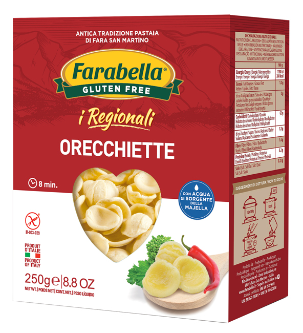 FARABELLA ORECCHIETTE I REGIONALI PASTA FRESCA STABILIZZATA 250 G - farmascienza.it
