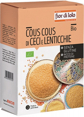 COUS COUS DI CECI E LENTICCHIE ROSSE BIO 500 G - farmascienza.it