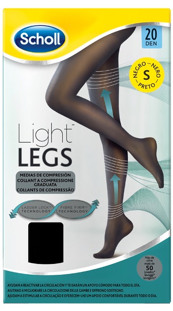 SCHOLL LIGHTLEGS 20 DENARI TAGLIA S COLORE NERO 1 PAIO - farmascienza.it