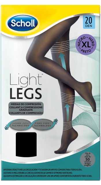 SCHOLL LIGHTLEGS 20 DENARI TAGLIA XL COLORE NERO 1 PAIO - farmascienza.it