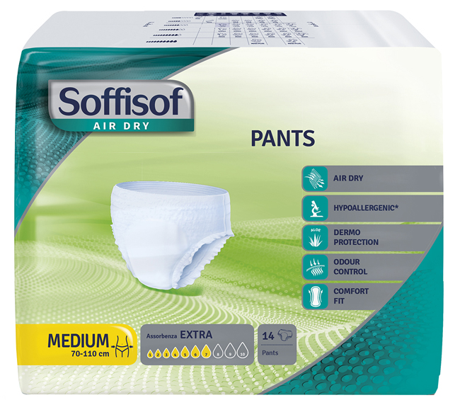 PANNOLONE MUTANDINA PULL UP SOFFISOF AIR DRY EXTRA M 14 PEZZI - farmascienza.it