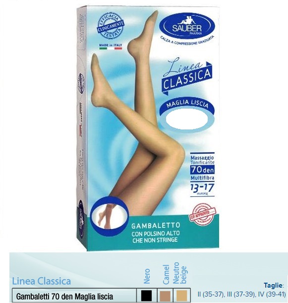 SAUBER GAMBALETTO MAGLIA LISCIA 70 DENARI CAMEL 3 - farmascienza.it