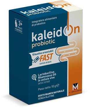 KALEIDON PROBIOTIC FAST BIANCO NATURALE 10 BUSTE OROSOLUBILI - farmascienza.it