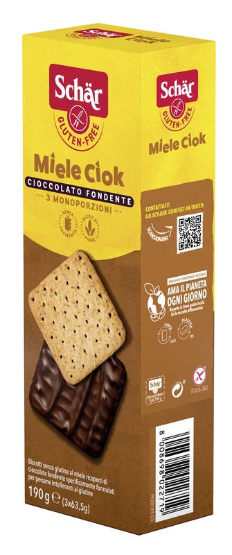 SCHAR BISCOTTI MIELE CIOK 190 G - farmascienza.it