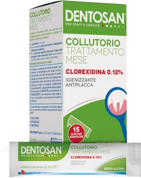 DENTOSAN COLLUTORIO MONODOSE TRATTAMENTO MENSILE 0,12% 15 BUSTINE DA 10 ML - farmascienza.it