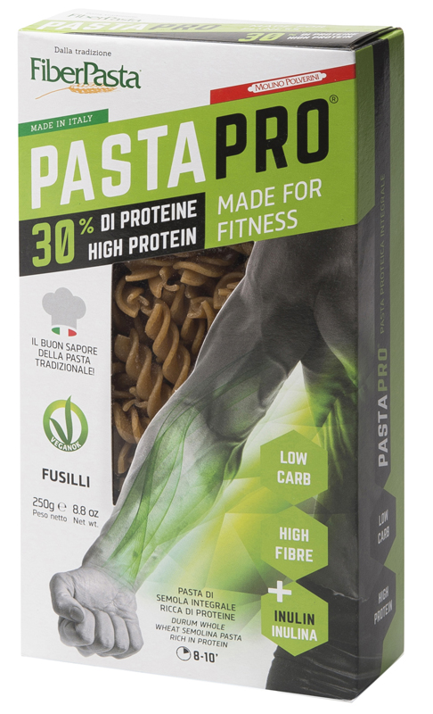 PASTAPRO FUSILLI INTEGRALI 30% PROTEINE 250 G - farmascienza.it
