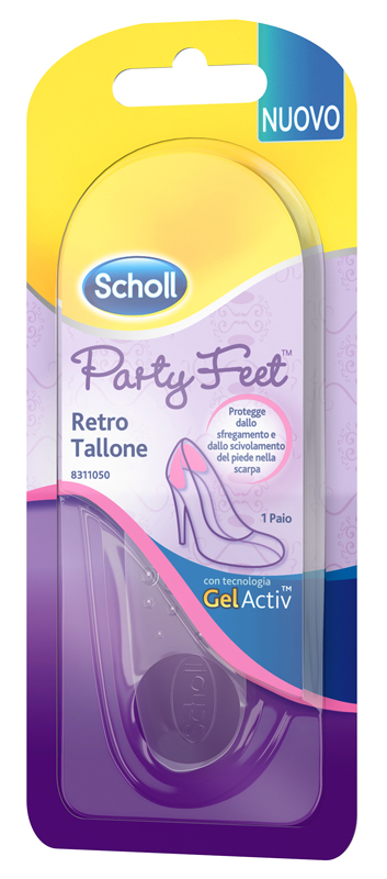 PLANTARE ORTOPEDICO PER RETRO TALLONE PARTY FEET SCHOLL GEL ACTIV 1 PAIO - farmascienza.it