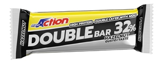 PROACTION DOUBLE BAR 32% NOCCIOLA CARAMELLO 60 G - farmascienza.it