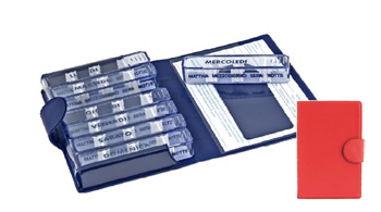 PORTAPILLOLE SETTIMANALE MEDIDOS ROSSO APERTURA/CHIUSA IN VELCRO 10,5X15,5X2,5 CM - farmascienza.it