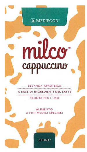 MEDIFOOD MILCO BEVANDA APROTEICA CAPPUCCINO 6 X 200 ML - farmascienza.it