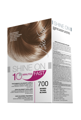 BIONIKE SHINE ON FAST TRATTAMENTO COLORANTE CAPELLI BIONDO 700 FLACONE 60 ML + TUBO 60 ML - farmascienza.it