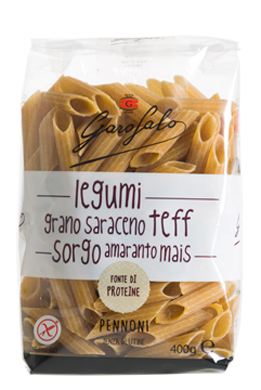 GAROFALO PENNONI PASTA SENZA GLUTINE LEGUMI E CEREALI 400 G - farmascienza.it