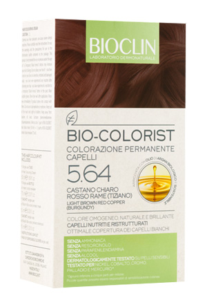 BIOCLIN BIO COLORIST 5,64 CASTANO CHIARO ROSSO RAME TIZIANO - farmascienza.it