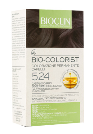 BIOCLIN BIO COLORIST 5,24 CASTANO CHIARO BEIGE RAME CIOCCOLATO - farmascienza.it