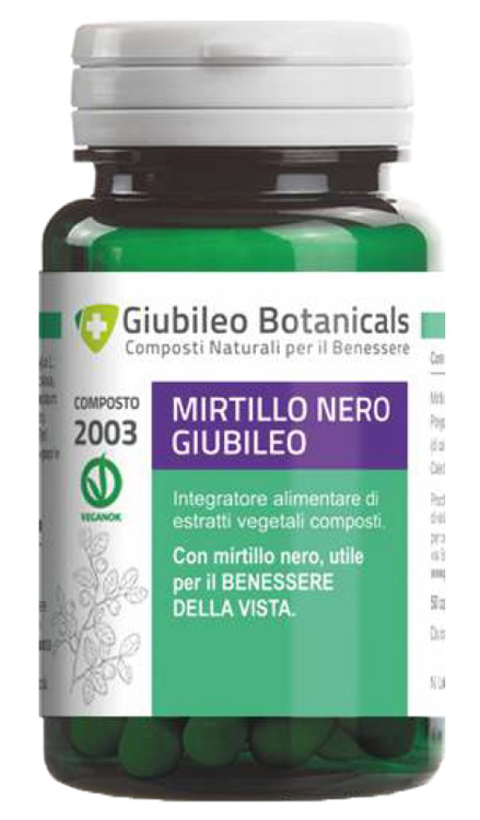 GIUBILEO BOTANICALS MIRTILLO NERO 50 CAPSULE - farmascienza.it