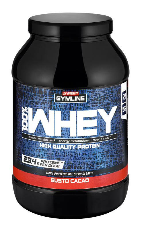 GYMLINE 100% WHEY CONCENTRATE CACAO 900 G - farmascienza.it