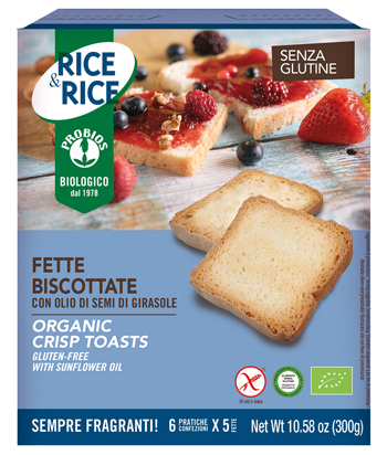 RICE&RICE FETTE BISCOTTATE CON OLIO DI SEMI DI GIRASOLE 300 G - farmascienza.it