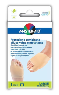 PROTEZIONE MASTER-AID PER ALLUCE VALGO E METATARSO L 1 PEZZO - farmascienza.it
