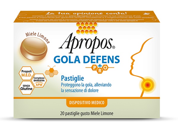 APROPOS GOLA DEFENS PRO 20 PASTIGLIE MIELE LIMONE - farmascienza.it