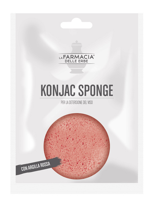 FDE KONJAC SPONGE ARGILLA ROSSA 1 PEZZO - farmascienza.it
