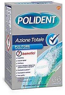 POLIDENT AZIONE TOTALE 66 COMPRESSE PULITORE PER PROTESI QUOTIDIANO - farmascienza.it