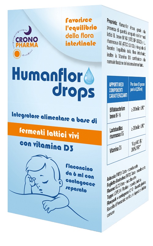HUMANFLOR BABY DROPS 1 FLACONCINO 6 ML - farmascienza.it