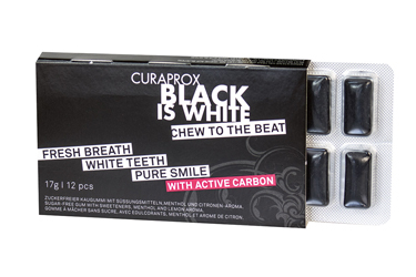 CURAPROX BLACK IS WHITE TO GO CHEWING GUM SLEEVE 12 PEZZI - farmascienza.it