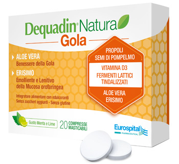 DEQUADIN NATURA GOLA 20 COMPRESSE - farmascienza.it