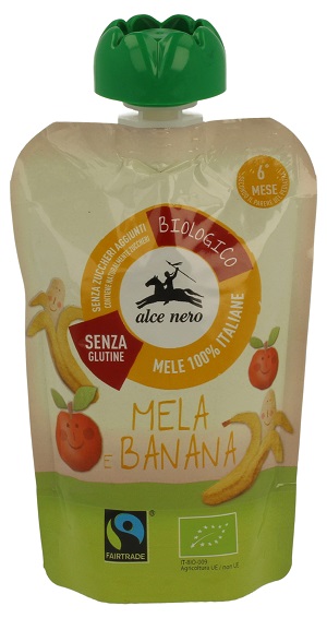 PUREA MELA/BANANA DOYPACK BIO BABY FOOD FAIRTRADE 100 G - farmascienza.it