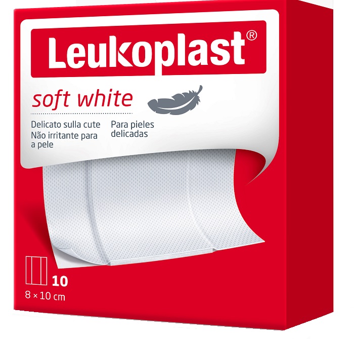 LEUKOPLAST SOFT WHITE 100 X 8 CM 10 PEZZI - farmascienza.it