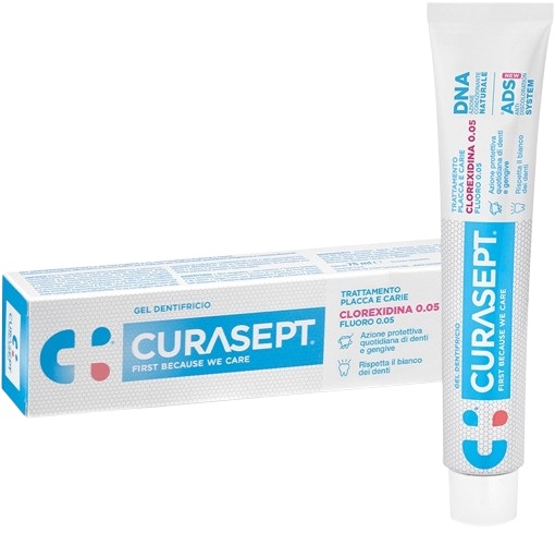CURASEPT DENTIFRICIO 0,05 75 ML ADS+DNA - farmascienza.it