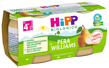 HIPP BIO OMOGENEIZZATO PERA WILLIAMS 2 X 80 G - farmascienza.it