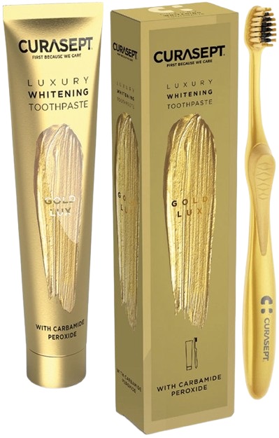 CURASEPT GOLD LUXURY WHITENING DENTIFRICIO 75 ML - farmascienza.it
