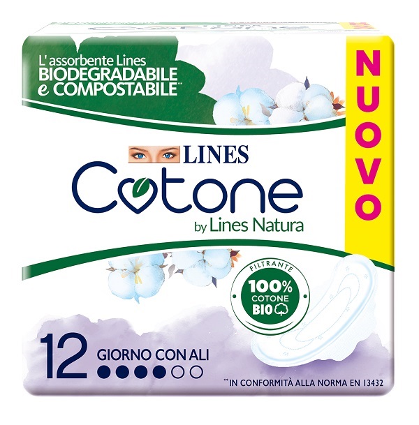 LINES COTONE BIO ULTRA ALI 12 PEZZI - farmascienza.it