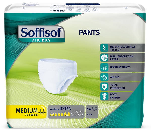 PANNOLONE SOFFISOF AIR DRY PANTS EXTRA M 14 PEZZI - farmascienza.it