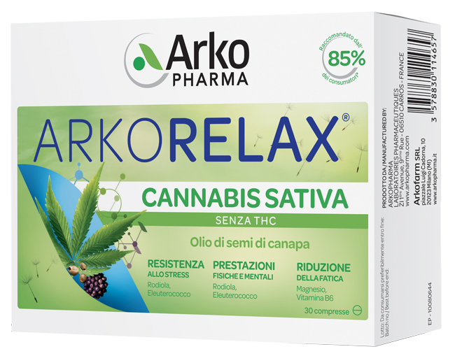 ARKORELAX CANNABIS SATIVA 30 COMPRESSE - farmascienza.it