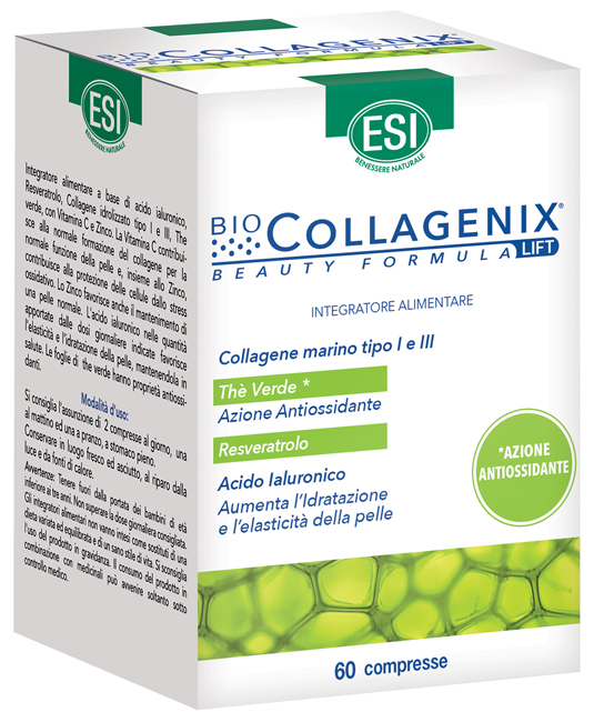ESI BIOCOLLAGENIX ANTIOSSIDANTE 60 COMPRESSE - farmascienza.it