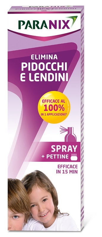 PARANIX SPRAY TRATTAMENTO ANTIPEDICULOSI 100 ML + PETTINE REGOLAMENTO MDR - farmascienza.it