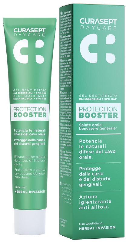 CURASEPT DAYCARE DENTIFRICIO PROTECTION BOOSTER HERBAL INVASION 75 ML - farmascienza.it