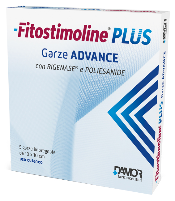 FITOSTIMOLINE PLUS GARZE ADVANCE IMPREGNATE 10X10 CM 5 PEZZI - farmascienza.it