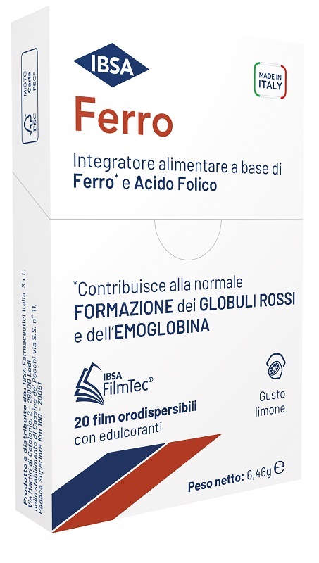 FERRO IBSA 20 FILM ORODISPERSIBILI - farmascienza.it
