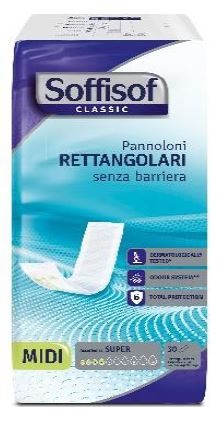 PANNOLONE SOFFISOF CLASSIC RETTANGOLARE SENZA BARRIERA 30 PEZZI - farmascienza.it