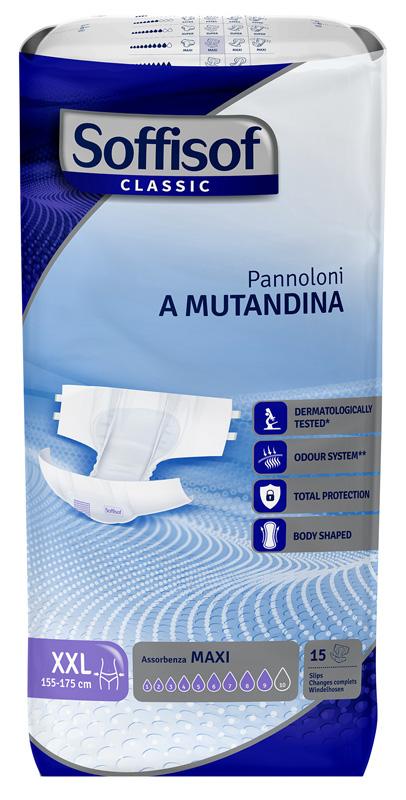 PANNOLINO MUTANDINA MAXI XXL CLASSIC SOFFISOF 15 PEZZI - farmascienza.it
