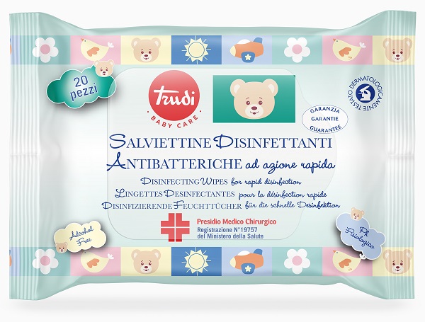 TRUDI BABY CARE SALVIETTINE DISINFETTANTI PMC 20 PEZZI - farmascienza.it