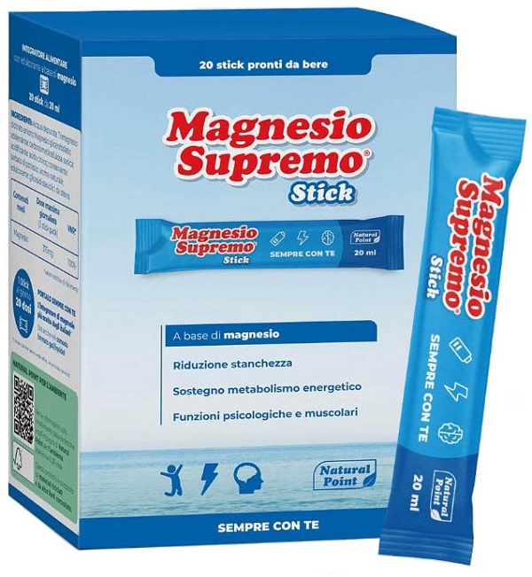 MAGNESIO SUPREMO 20 STICK DA 20 ML - farmascienza.it