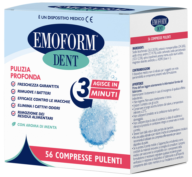 COMPRESSE PULENTI EMOFORM DENT 56 PEZZI - farmascienza.it
