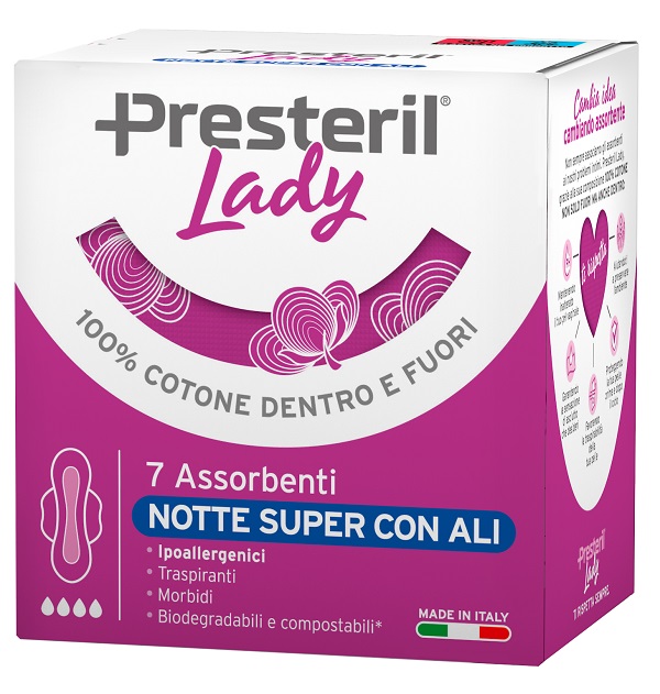LADY PRESTERIL ASSORBENTI NOTTE SUPER ALI 7 PEZZI - farmascienza.it