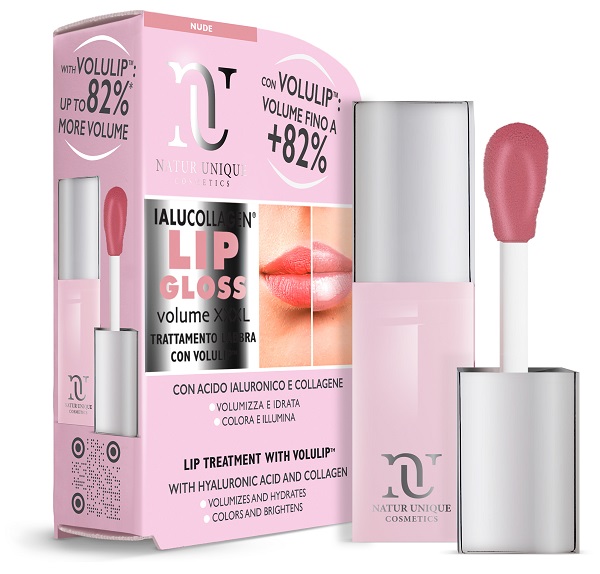 NATUR UNIQUE IALUCOLLAGEN LIP GLOSS VOLUME XXXL NUDE 8 ML - farmascienza.it
