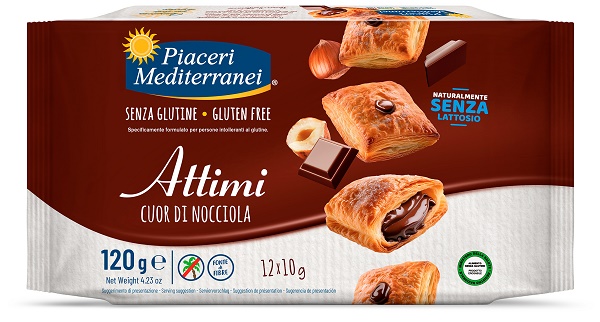 PIACERI MEDITERRANEI ATTIMI CUOR DI NOCCIOLA 120 G - farmascienza.it